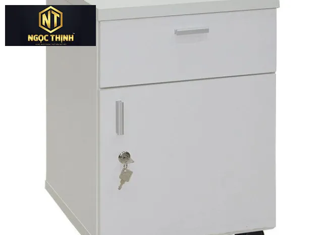 TỦ HỒ SƠ DI ĐỘNG 2 NGĂN TRẮNG